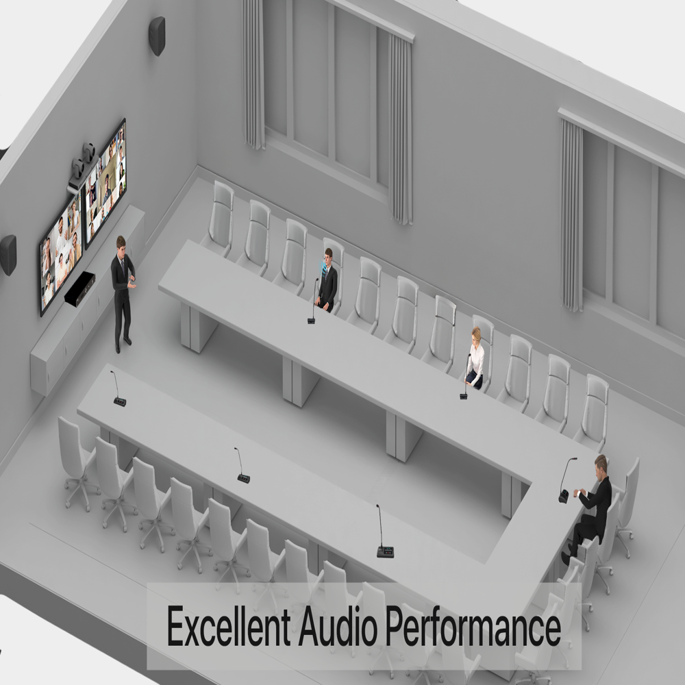 Wireless Conference System Chairman And Delegate Units Peoplelink - Color: Black With Silver Accents