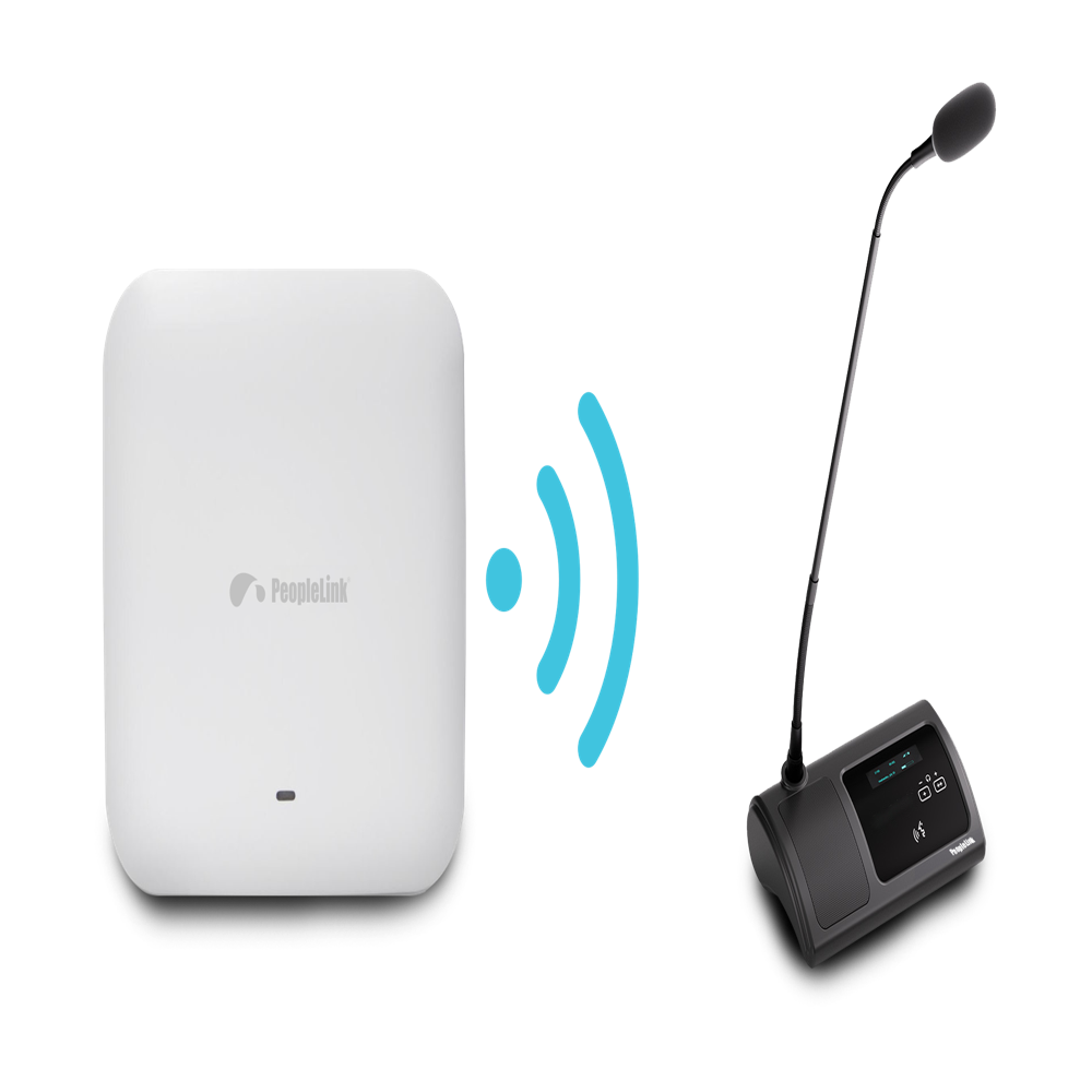 Wireless Conference System Chairman And Delegate Units Peoplelink - Color: Black With Silver Accents