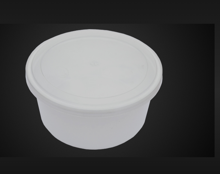 White Milky Plastic Container