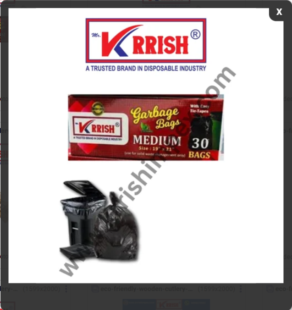 Garbage Bag 24"x32" - Large Capacity, Heavy-duty Material For Efficient Waste Disposal | Ideal For Household And Commercial Use