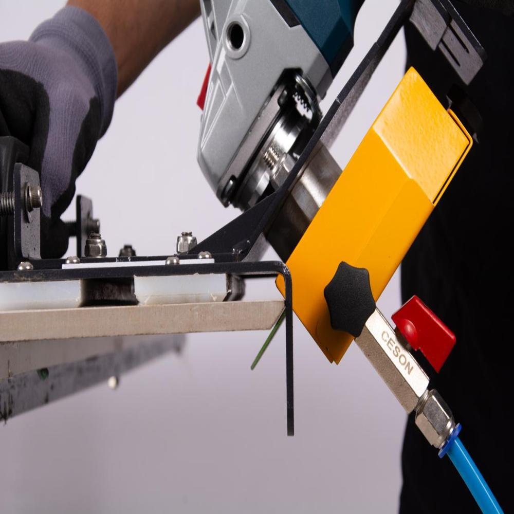 Tile Miter Cutting Machine Attachment - Color: Grey