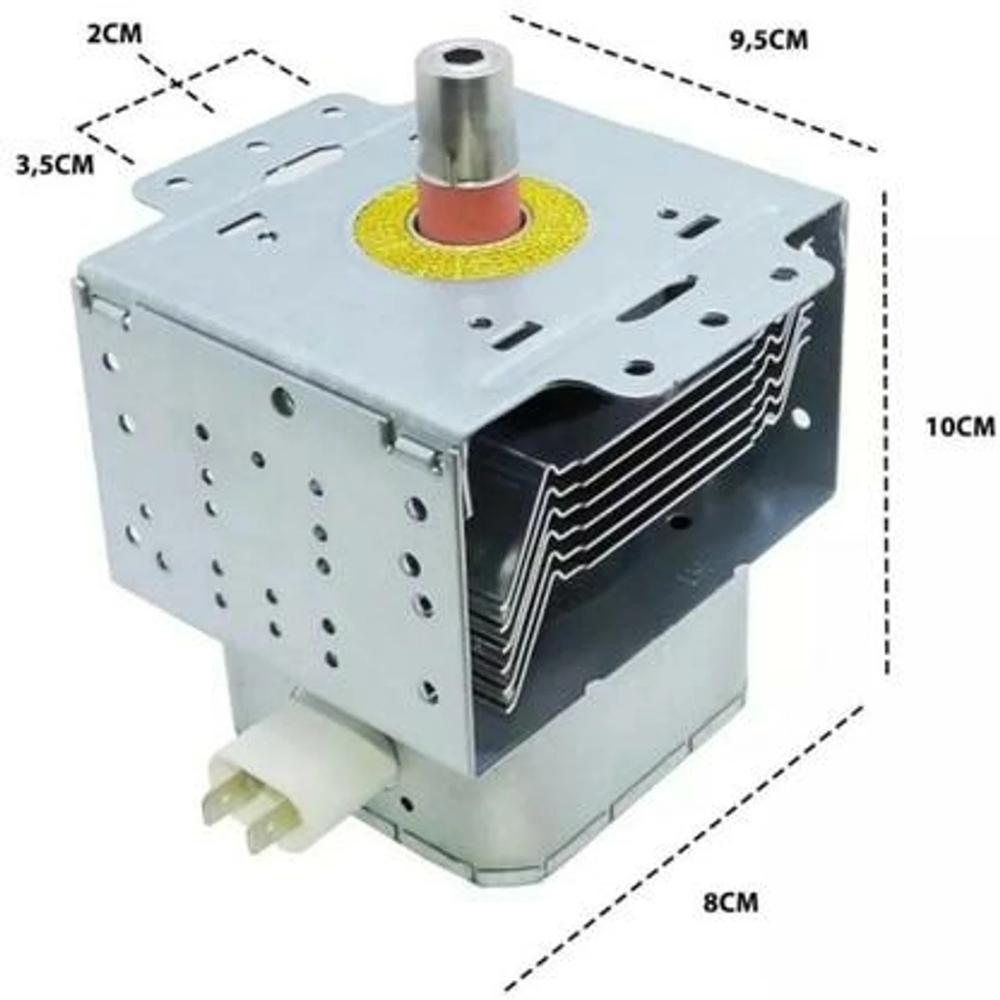 Uniobox Microwave Magnetron Compatible With Galanz 610a Electronic Components Electronic Hobby Kit - Color: Silver