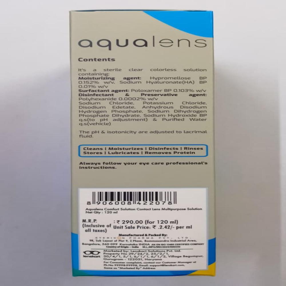 AQUALENS COMFORT SOLUTION 120ML