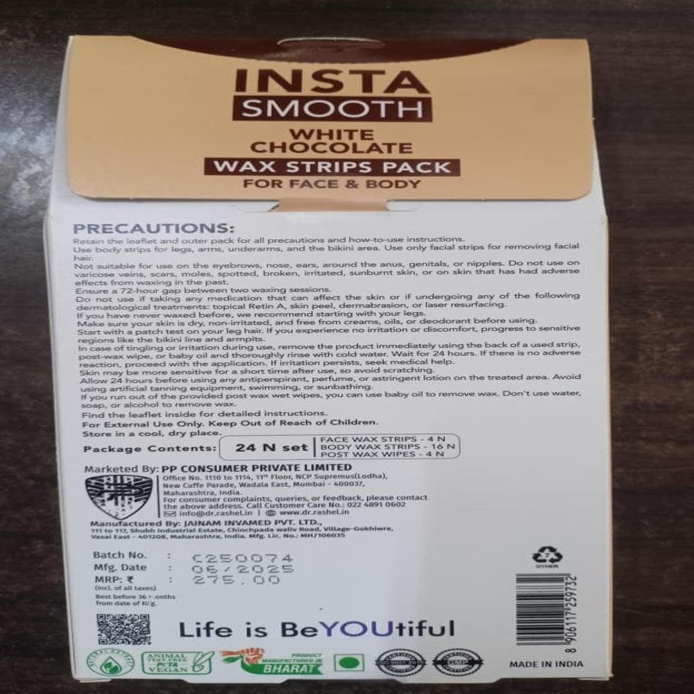 Dr. Rashel Chocolate Wax Strips