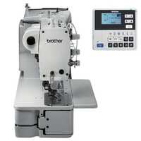 He 800 Electronic Lockstitch Button Hole Machine - Color: White And Blue