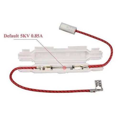 High Voltage Fuse With Holder With Wire [0.8 A 5Kv] - Application: Microwave Ovens