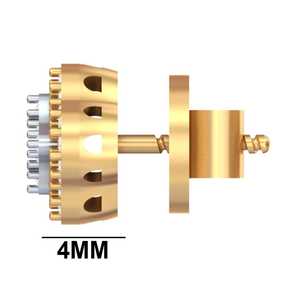 Quadrant Halo Floral Diamond Studs