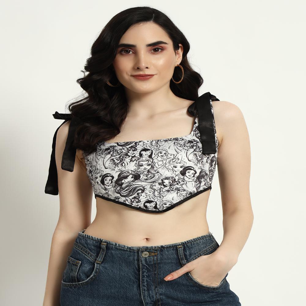 Castle Dream Corset - Color: Black & White