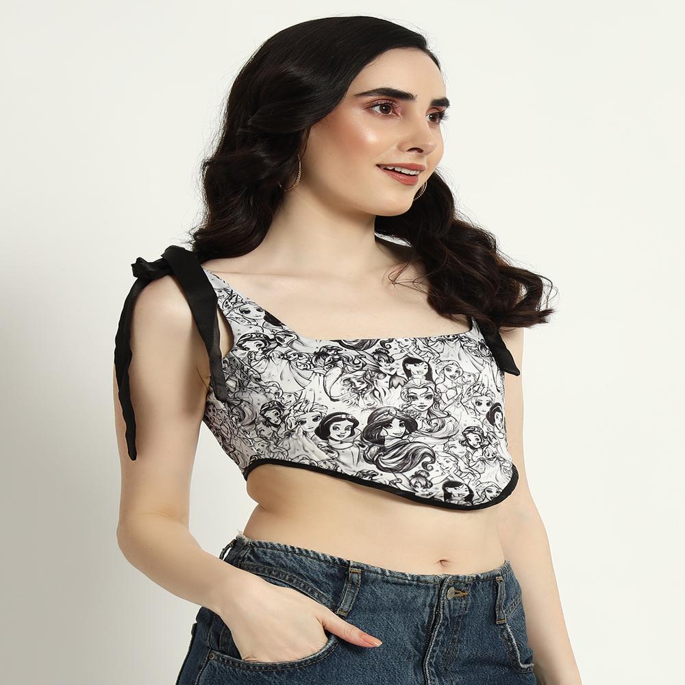 Castle Dream Corset - Color: Black & White