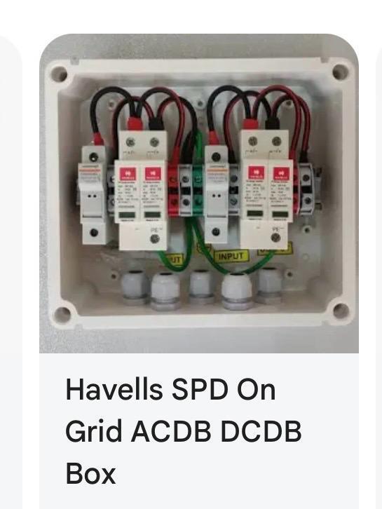 Havells On Grid ACDB DCDB Box