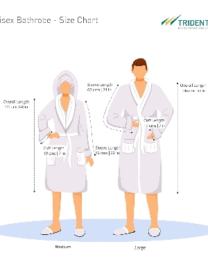 Cotton shawl collar velour bathrobe size L and XL