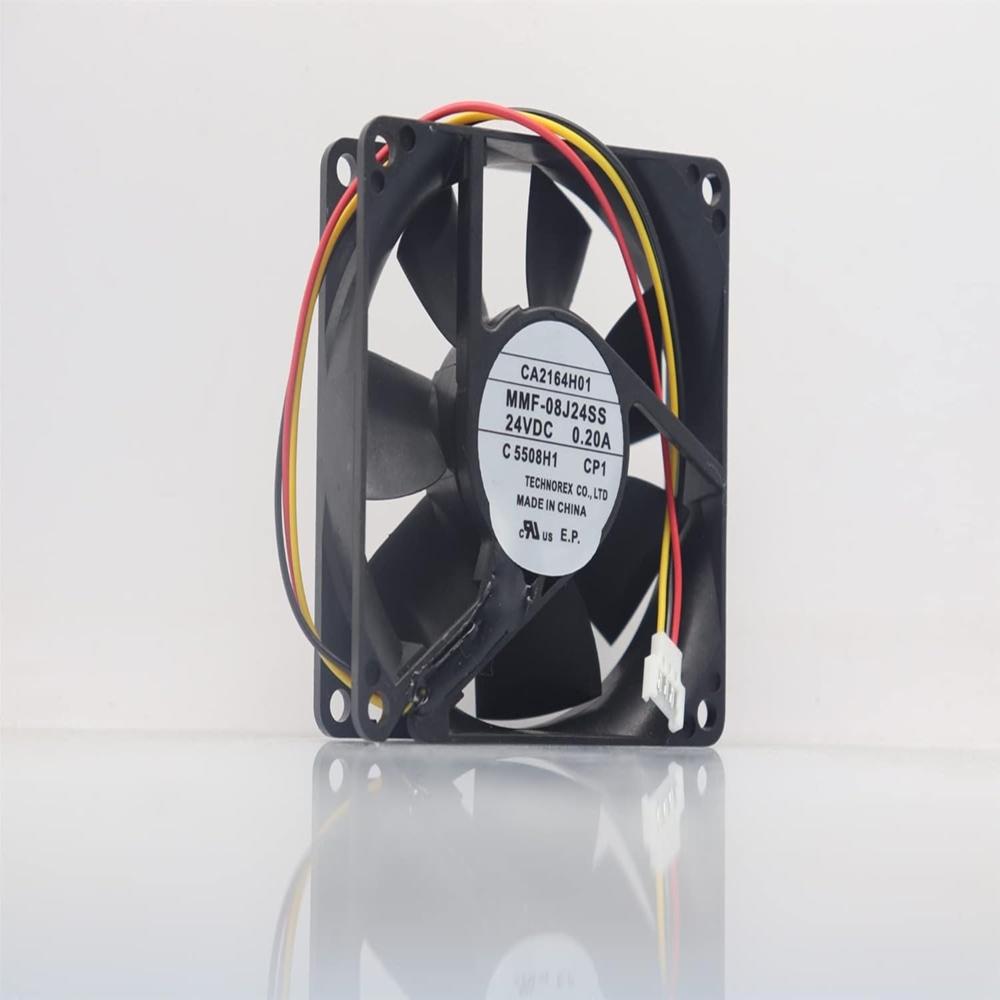 MMF MMF-08J24SS 24V DC 0.20A 8025mm Ball Bearing Industrial Axial Cooling Fan