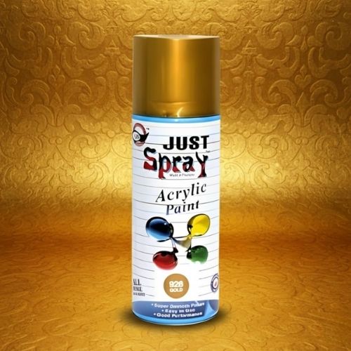 Metallic Gold Glossy Finish fast dry Acrylic Multipurpose Spray Paint