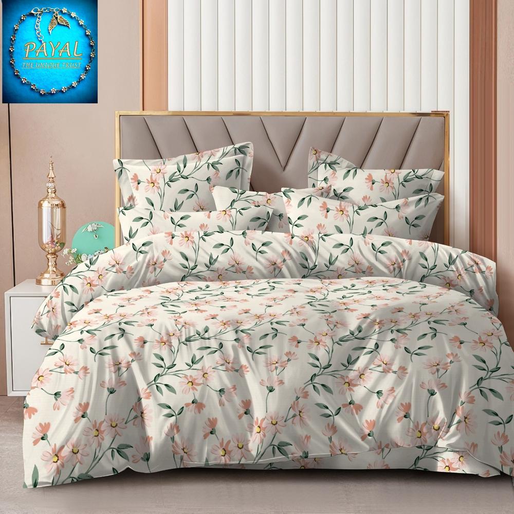 Glace Cotton Bedsheets - Color: Multicolour