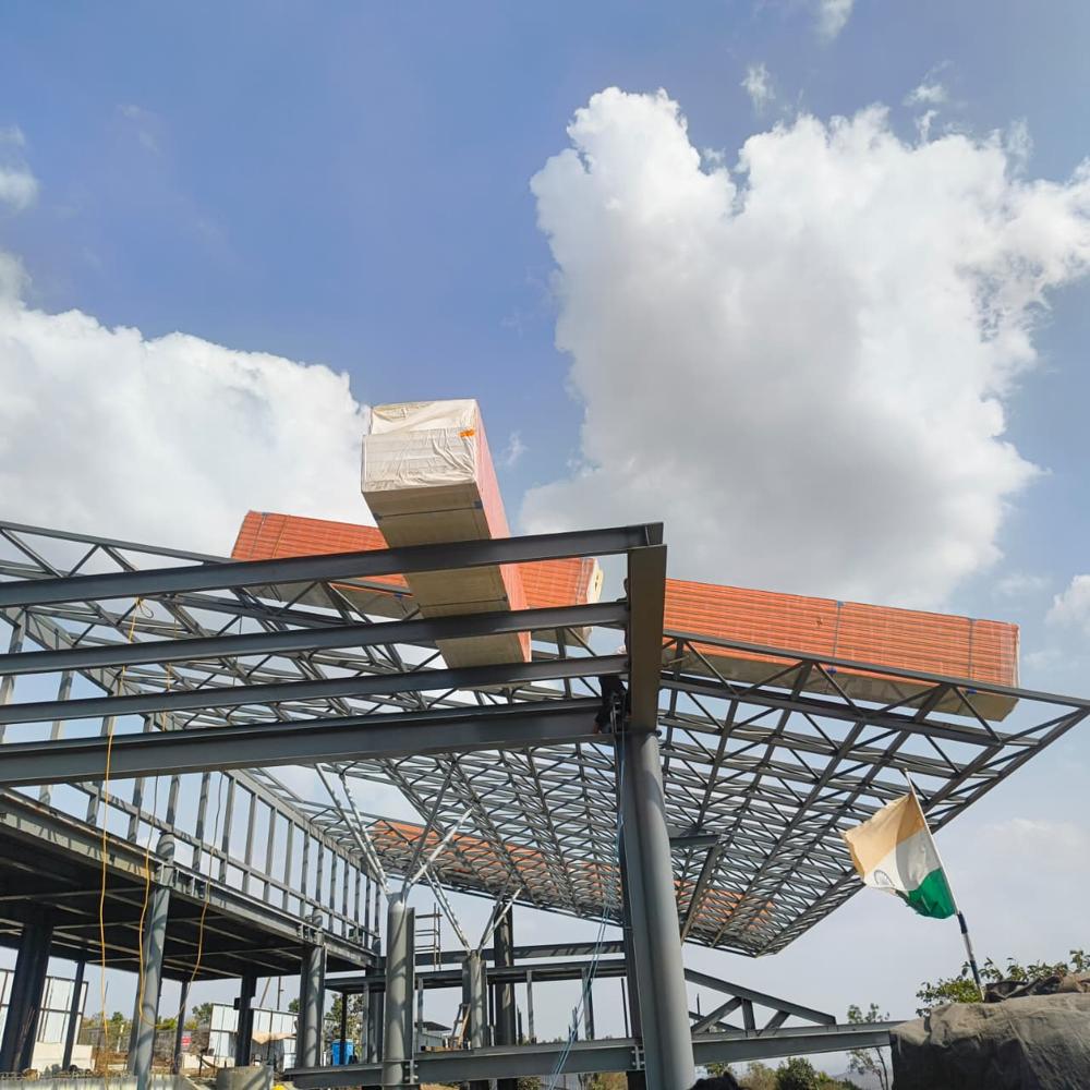 Puf Roofing Sheets - Color: Red