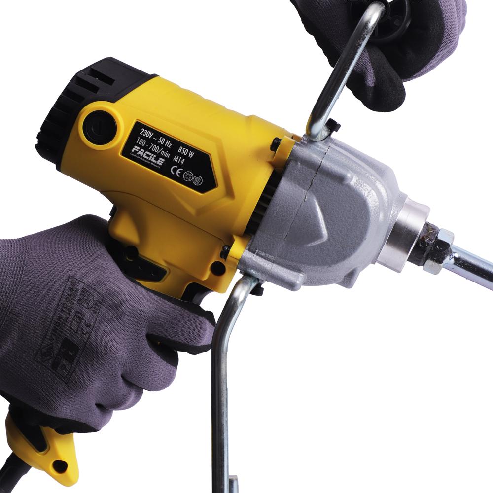 Putty Mixer Machine Electric - Color: Yellow & Silver