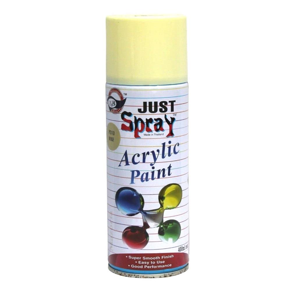 Beige Gloss Finish Acrylic Multipurpose Spray Paint | DIY, Quick Drying Good finish for Metal, Wood, and Walls 400ml