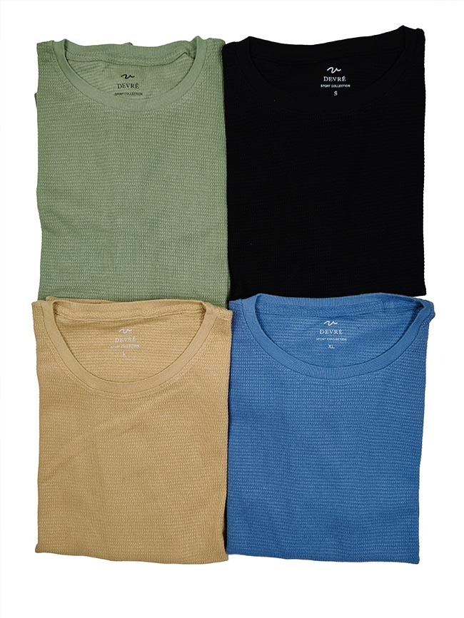 M11574 Mens Waffle T-Shirts