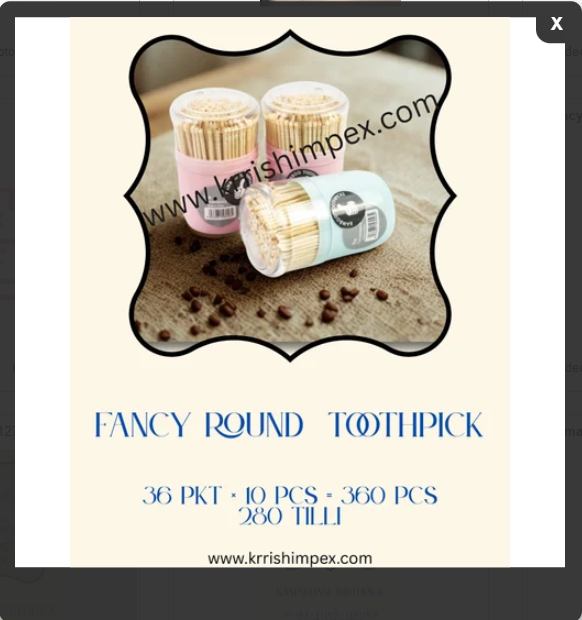 IMPORTED ROUND BIG BOTTEL TOOTHPICK
