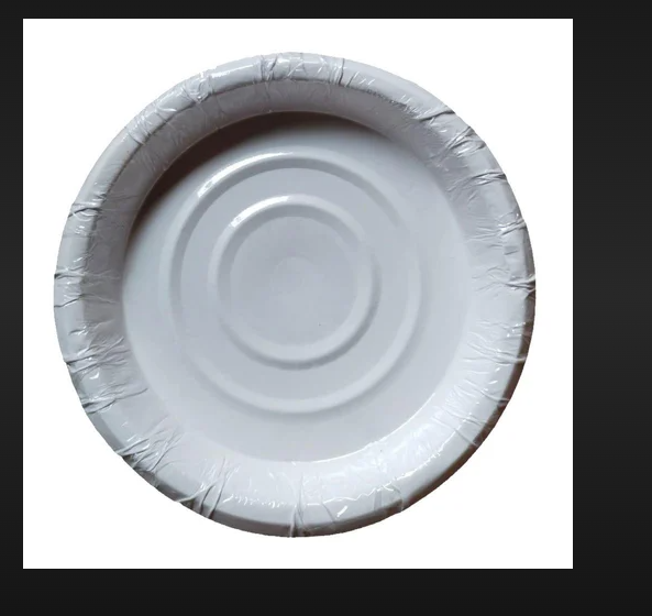 White Paper Plate 7"