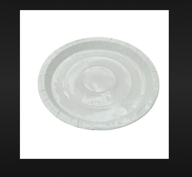White Paper Plate 7"