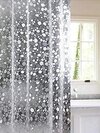 Pvc Transparent Ac/ Shower Curtain - Color: White Colour