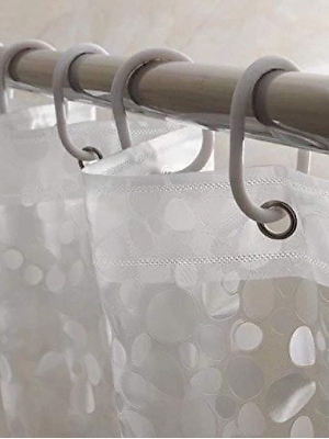 Pvc transparent Ac/ shower curtain