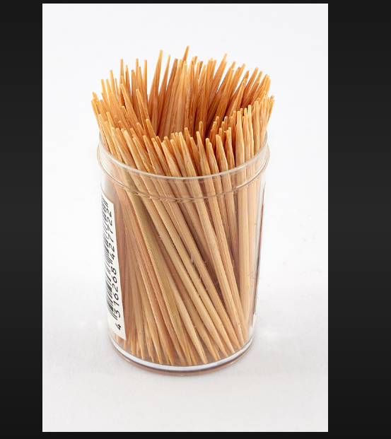 Toothpick Sticks - Wooden, 7 Inch , Disposable Personal Care Toothpicks In Natural Light Brown For Effective Oral Hygiene
