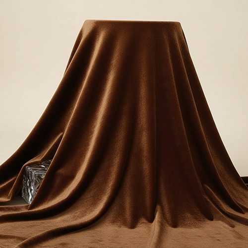Brown Velvet Fabric - Fabric Capacity: Bulk Production Capability