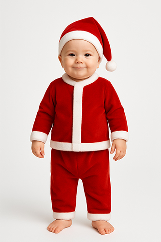 Santa Red Velvet Fabric