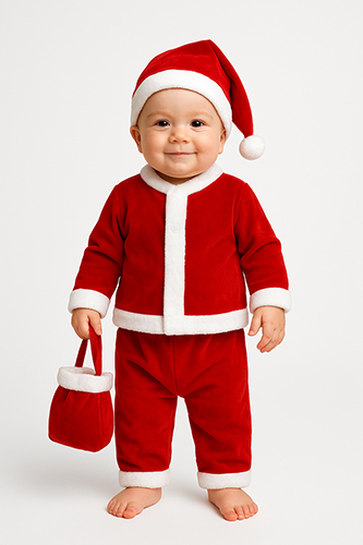 Santa Red Velvet Fabric