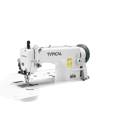 Gc0303 Single Needle Sewing Machine Drop Feed Walking Foot Lockstitch Sewing Machine - Color: White / Grey