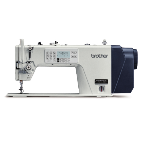 Brother S-7180 A Single Needle Direct Drive Straight Lock Stitcher With Thread Trimmer Electric Feeding System And Presser Foot Lifter - Color: White / Grey