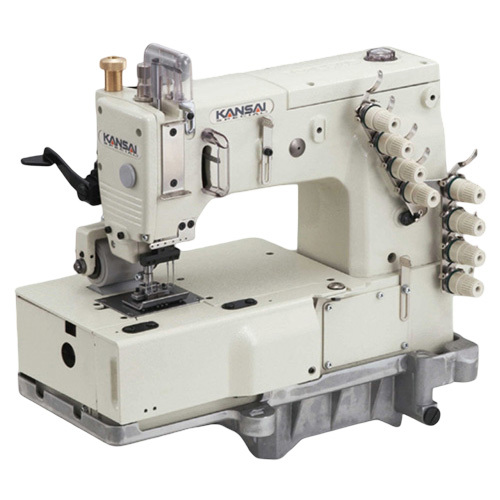 Dfb-1404Psf Four Needle Chainstitch Flat Bed Machine - Color: White & Black
