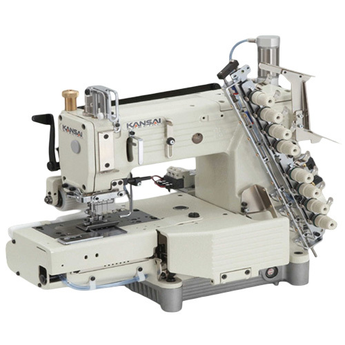 Fx4404P-Utc-Dm Double Chain Stitch Sewing Machine - Color: White & Grey