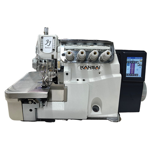 Jj3014Gh-40M-2X4-Ics1-1-Jj-Tkr Overlock Sewing Machine - Color: White And Blue