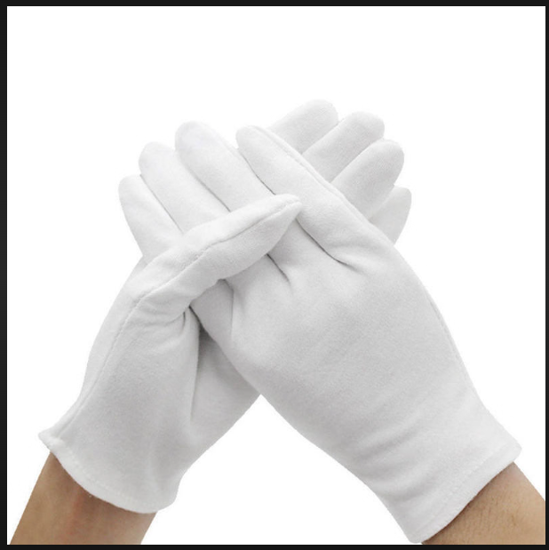 Cotton Hand Gloves - Disposable, Recyclable, Sterilized | Ideal For Cleaning, Food Handling, Industrial And Medical Use