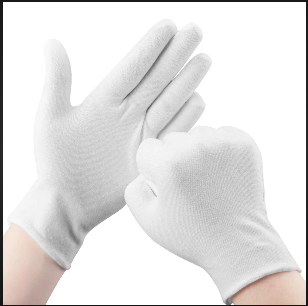Cotton Hand Gloves - Disposable, Recyclable, Sterilized | Ideal For Cleaning, Food Handling, Industrial And Medical Use