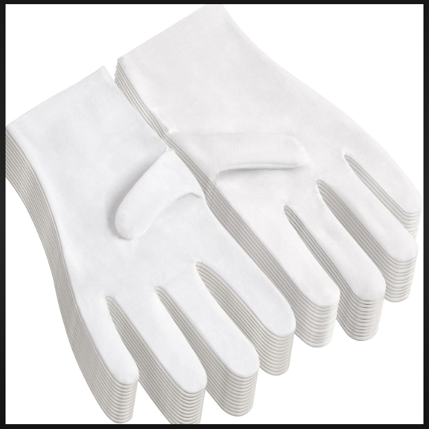 Cotton Hand Gloves - Disposable, Recyclable, Sterilized | Ideal For Cleaning, Food Handling, Industrial And Medical Use