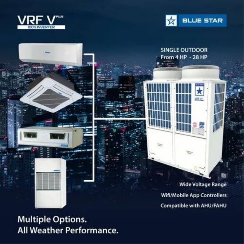 Vrf System - Air Flow Capacity: 1500 - 9000 M3/H