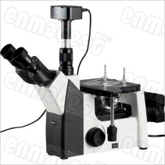 Trinocular Metallurgical Microscope - Color: White