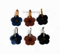 Sakura Carved Gemstone Flower Charm