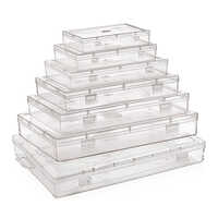 222 Best Quality Plastic Container - Virgin Polypropylene, 2200 Ml, White Body With Red Lid | Airtight, Leakproof, Bpa Free, Stackable