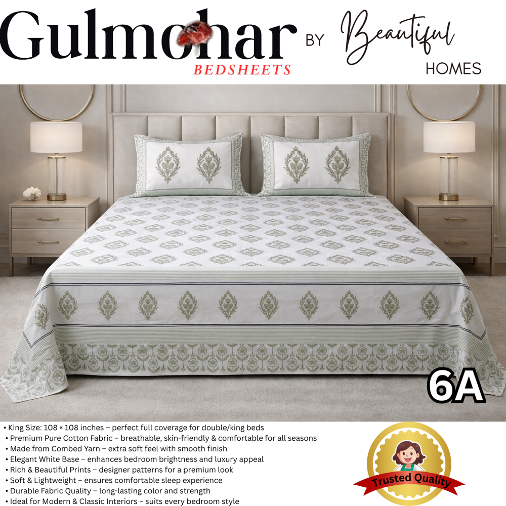 Gulomhar Bedsheets - Design Type: Traditional