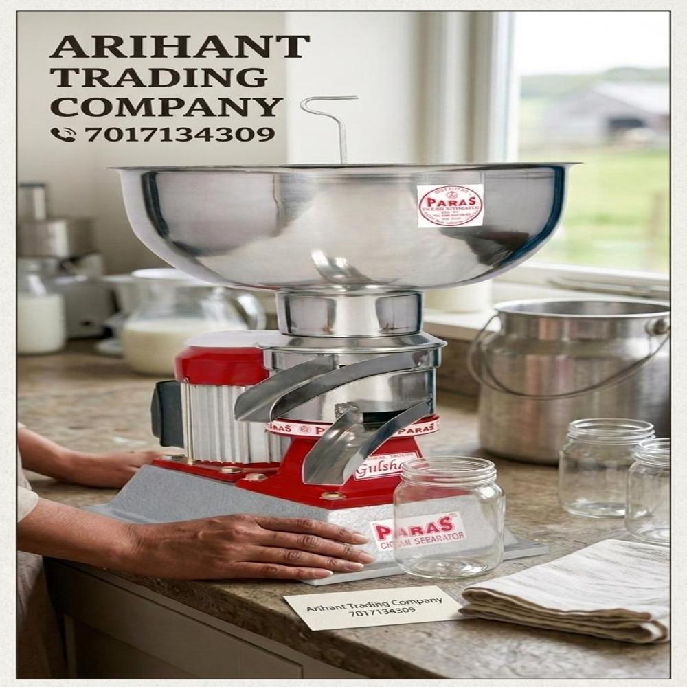 Paras 60 Lph Electric Milk Cream Separator SS Bowl 8 Litres Tank Capacity