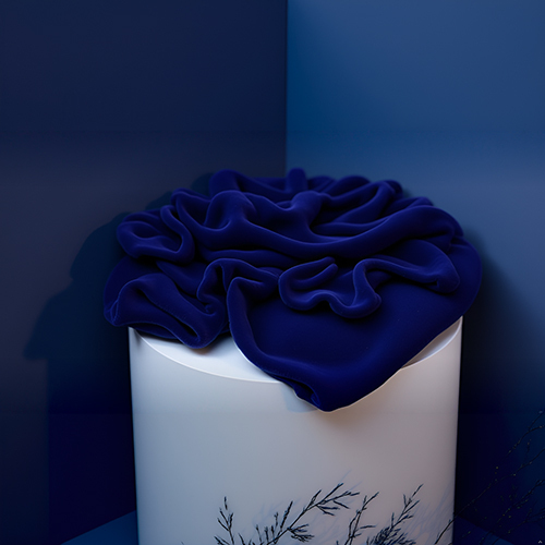 Navy Blue Velvet Fabric