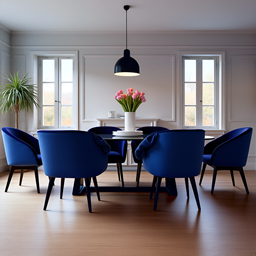 Navy Blue Velvet Fabric