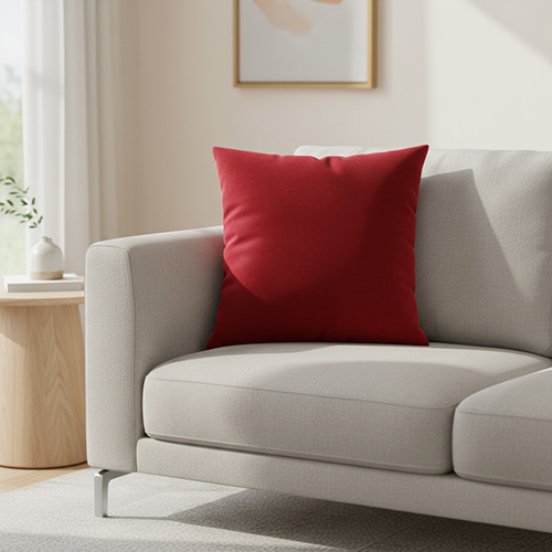 Red Pillow Velvet Fabric