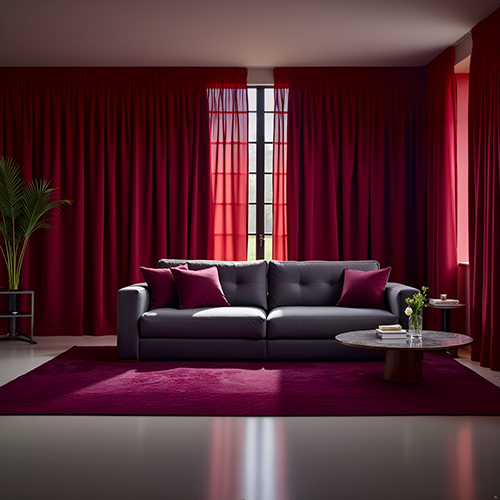 Red Color Velvet Fabric