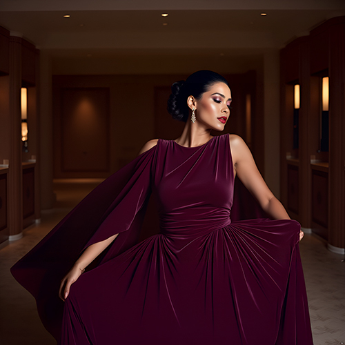 Red Color Velvet Fabric